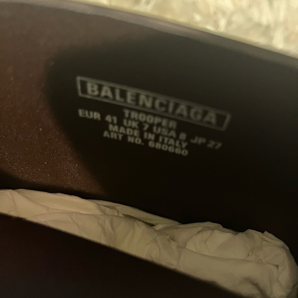 Mens Balenciaga Trooper Boots
